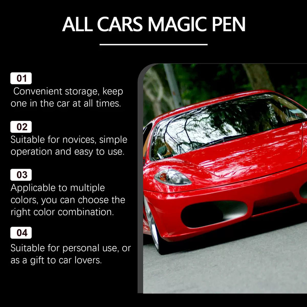 Magic Car Scratch Removal Pen — Works on All Paint Colors, 5ml